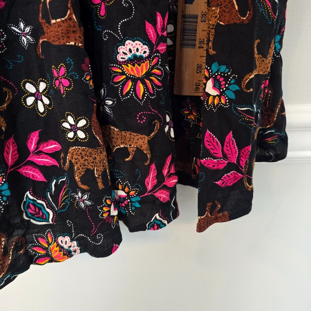 NWT‎ Torrid Leopard Floral Twist Front Mini Dress 2X 18-20 Boho Festival Pockets - Picture 9 of 12